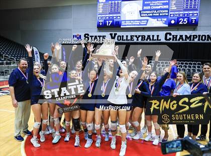Thumbnail 1 in Highland Park @ A&M Consolidated (UIL 5A D1 Volleyball Final Medal Ceremony) photogallery.