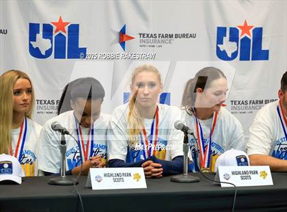 Thumbnail 1 in Highland Park @ A&M Consolidated (UIL 5A D1 Volleyball Final Medal Ceremony) photogallery.