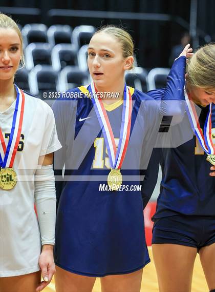 Thumbnail 1 in Highland Park @ A&M Consolidated (UIL 5A D1 Volleyball Final Medal Ceremony) photogallery.