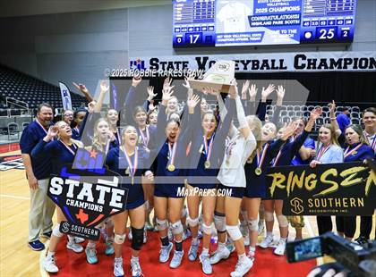 Thumbnail 2 in Highland Park @ A&M Consolidated (UIL 5A D1 Volleyball Final Medal Ceremony) photogallery.