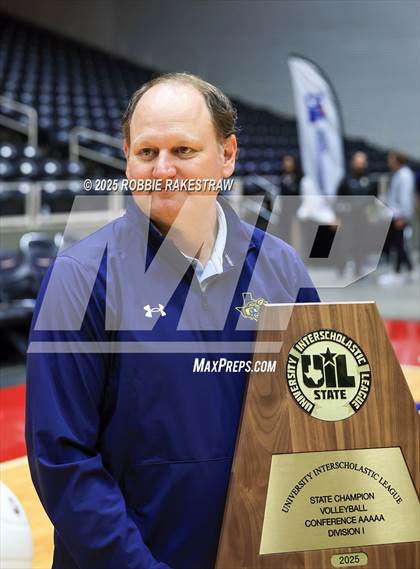 Thumbnail 1 in Highland Park @ A&M Consolidated (UIL 5A D1 Volleyball Final Medal Ceremony) photogallery.