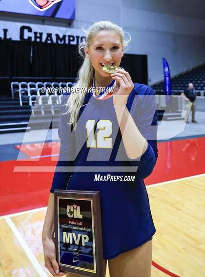 Thumbnail 2 in Highland Park @ A&M Consolidated (UIL 5A D1 Volleyball Final Medal Ceremony) photogallery.