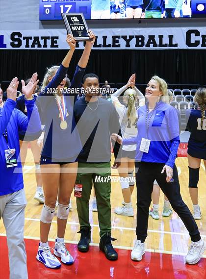 Thumbnail 2 in Highland Park @ A&M Consolidated (UIL 5A D1 Volleyball Final Medal Ceremony) photogallery.