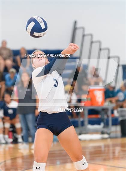 Thumbnail 3 in Hondo vs Jourdanton (Hondo Volleyball Tournament) photogallery.