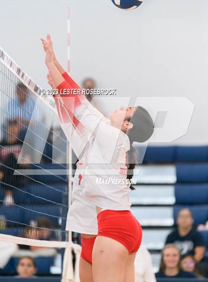 Thumbnail 2 in Hondo vs Jourdanton (Hondo Volleyball Tournament) photogallery.
