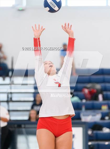 Thumbnail 1 in Hondo vs Jourdanton (Hondo Volleyball Tournament) photogallery.