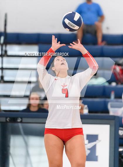Thumbnail 3 in Hondo vs Jourdanton (Hondo Volleyball Tournament) photogallery.