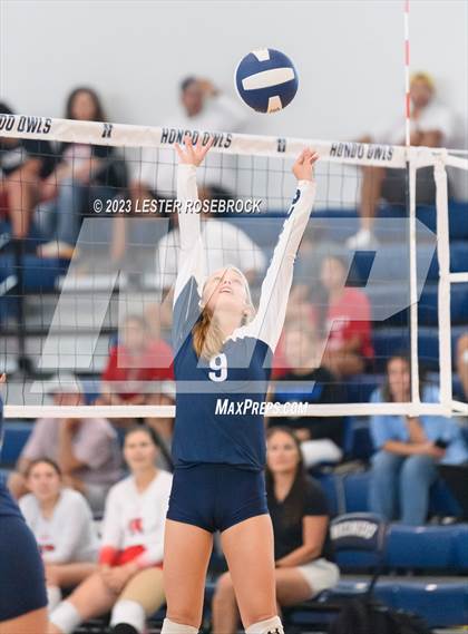 Thumbnail 2 in Hondo vs Jourdanton (Hondo Volleyball Tournament) photogallery.