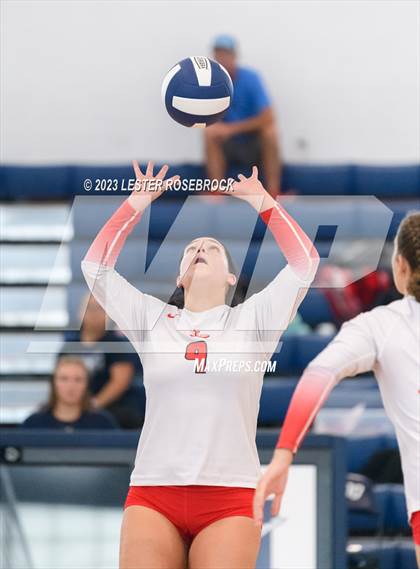 Thumbnail 3 in Hondo vs Jourdanton (Hondo Volleyball Tournament) photogallery.