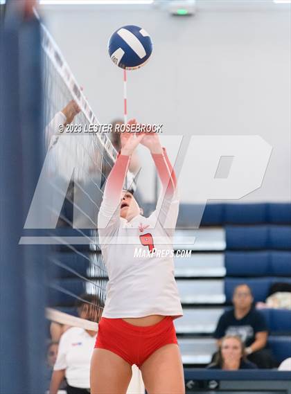 Thumbnail 2 in Hondo vs Jourdanton (Hondo Volleyball Tournament) photogallery.