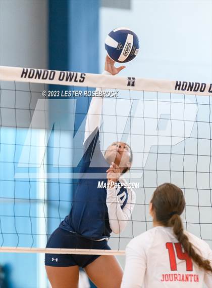 Thumbnail 1 in Hondo vs Jourdanton (Hondo Volleyball Tournament) photogallery.