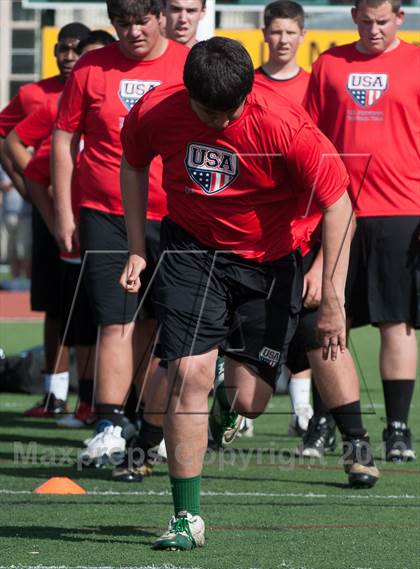 Thumbnail 1 in USA Football Regional Try-Outs (San Diego - Day 1) photogallery.