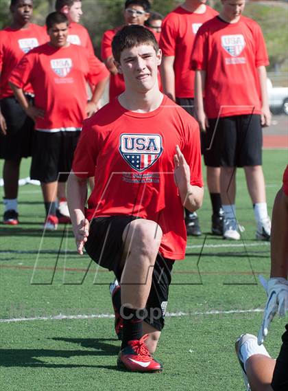 Thumbnail 1 in USA Football Regional Try-Outs (San Diego - Day 1) photogallery.