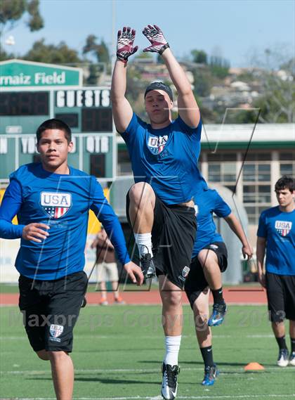 Thumbnail 1 in USA Football Regional Try-Outs (San Diego - Day 1) photogallery.