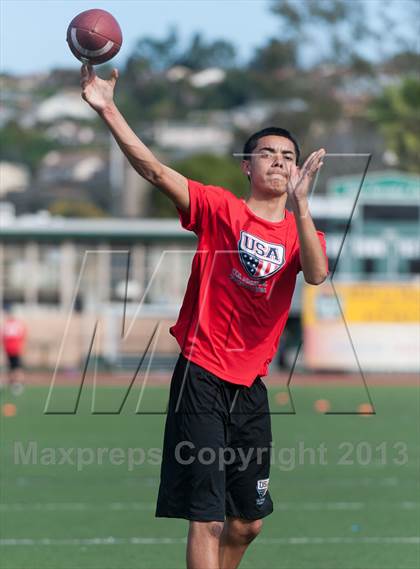 Thumbnail 1 in USA Football Regional Try-Outs (San Diego - Day 1) photogallery.