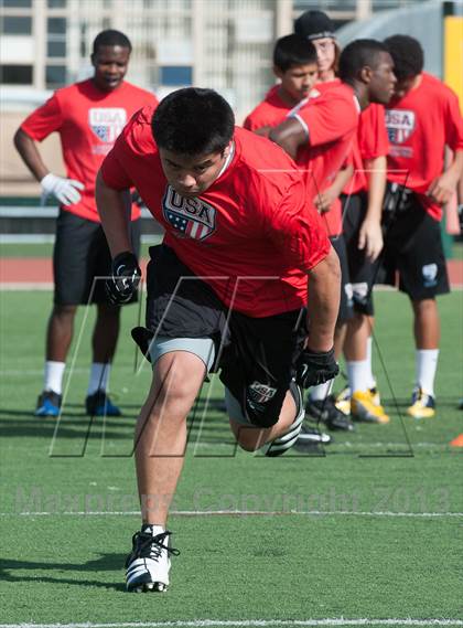 Thumbnail 1 in USA Football Regional Try-Outs (San Diego - Day 1) photogallery.