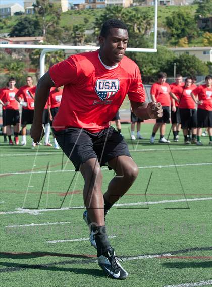Thumbnail 1 in USA Football Regional Try-Outs (San Diego - Day 1) photogallery.