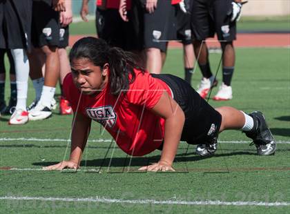 Thumbnail 1 in USA Football Regional Try-Outs (San Diego - Day 1) photogallery.