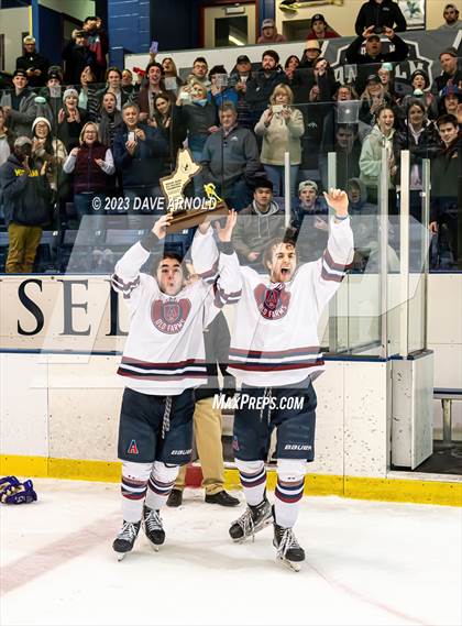 Thumbnail 3 in Avon Old Farms vs. Cushing Academy (NEPSAC Elite 8 Final) photogallery.