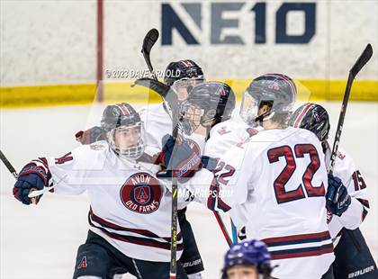 Thumbnail 2 in Avon Old Farms vs. Cushing Academy (NEPSAC Elite 8 Final) photogallery.