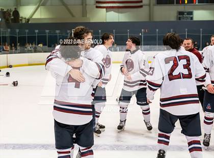 Thumbnail 2 in Avon Old Farms vs. Cushing Academy (NEPSAC Elite 8 Final) photogallery.