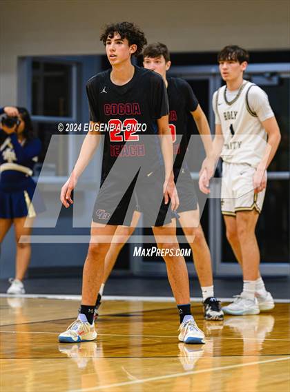 Thumbnail 1 in Cocoa Beach vs. Holy Trinity Episcopal Academy (FHSAA 3A District 5 Final) photogallery.