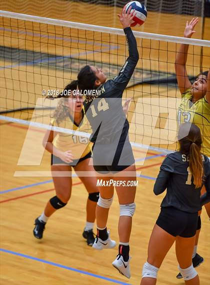 Thumbnail 2 in Brennan vs Seguin (NEISD Volleyball Tournament) photogallery.