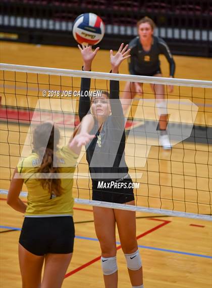 Thumbnail 1 in Brennan vs Seguin (NEISD Volleyball Tournament) photogallery.