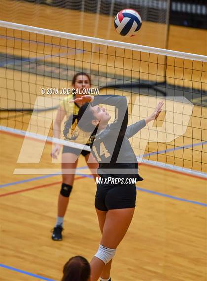 Thumbnail 1 in Brennan vs Seguin (NEISD Volleyball Tournament) photogallery.