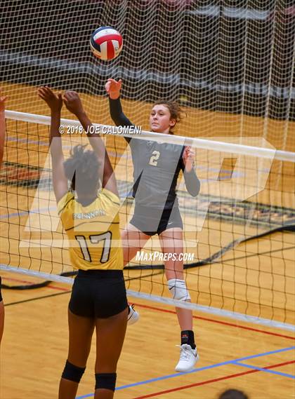 Thumbnail 1 in Brennan vs Seguin (NEISD Volleyball Tournament) photogallery.