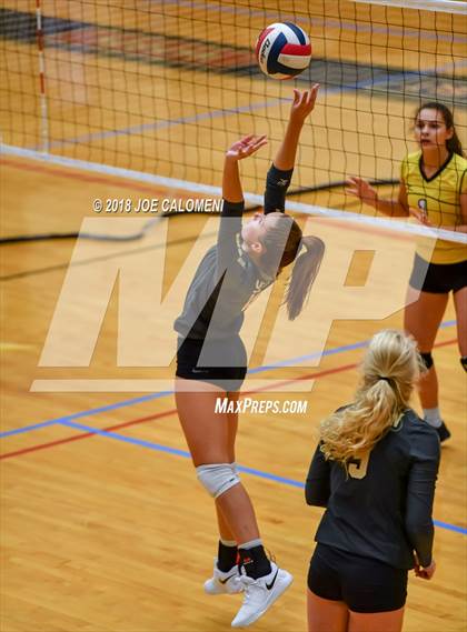 Thumbnail 1 in Brennan vs Seguin (NEISD Volleyball Tournament) photogallery.