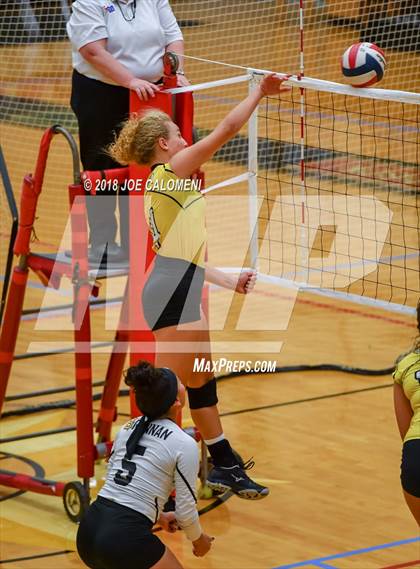 Thumbnail 1 in Brennan vs Seguin (NEISD Volleyball Tournament) photogallery.