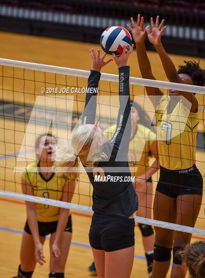 Thumbnail 1 in Brennan vs Seguin (NEISD Volleyball Tournament) photogallery.
