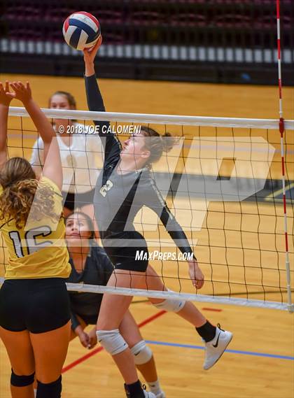 Thumbnail 1 in Brennan vs Seguin (NEISD Volleyball Tournament) photogallery.