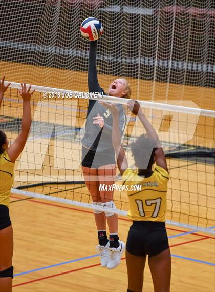 Thumbnail 1 in Brennan vs Seguin (NEISD Volleyball Tournament) photogallery.