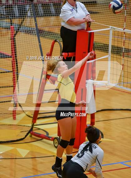 Thumbnail 1 in Brennan vs Seguin (NEISD Volleyball Tournament) photogallery.