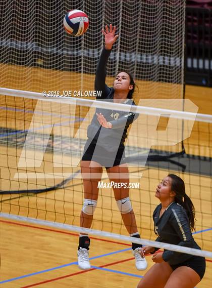 Thumbnail 1 in Brennan vs Seguin (NEISD Volleyball Tournament) photogallery.