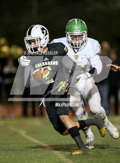 Thumbnail 2 in St. Joseph vs. Calabasas (CIF-SS Div 5 Quarterfinal) photogallery.