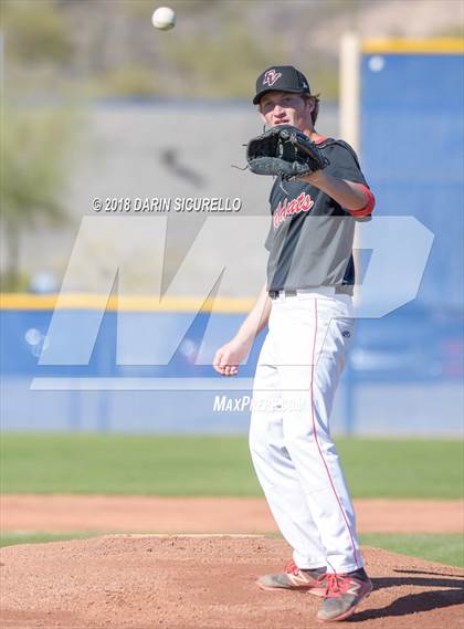 Thumbnail 2 in Redlands East Valley vs. Piedra Vista (Coach Bob Invitational)  photogallery.
