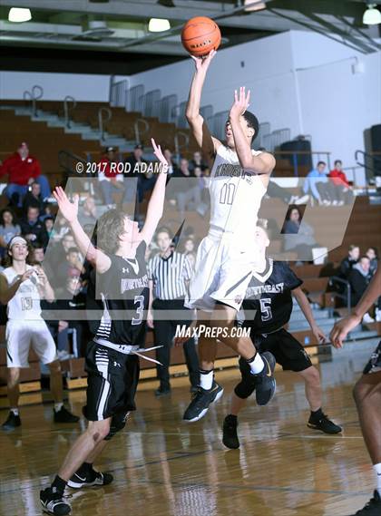 Thumbnail 2 in Lincoln Southeast vs. Lincoln Northeast (HAC Tournament) photogallery.