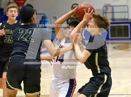 Thumbnail 2 in Buhach Colony vs East Bakersfield (Clovis Elks Basketball Tournament) photogallery.
