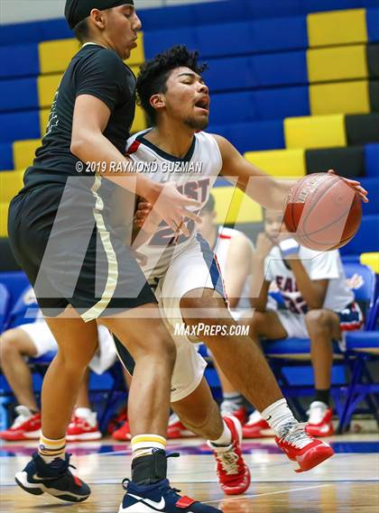 Thumbnail 1 in Buhach Colony vs East Bakersfield (Clovis Elks Basketball Tournament) photogallery.