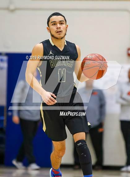 Thumbnail 2 in Buhach Colony vs East Bakersfield (Clovis Elks Basketball Tournament) photogallery.