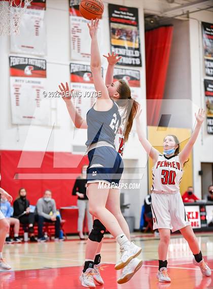 Thumbnail 2 in Our Lady of Mercy vs Penfield (NYSPHSAA Section 5 Class AA Quarterfinal Playoff) photogallery.