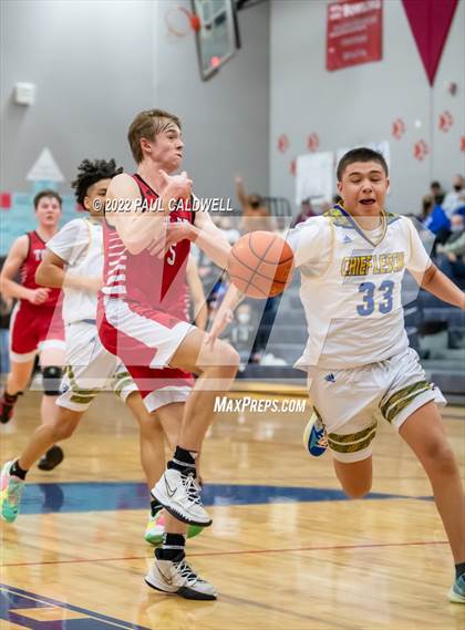 Thumbnail 2 in Chief Leschi vs Toledo (WIAA 2B District Playoff) photogallery.