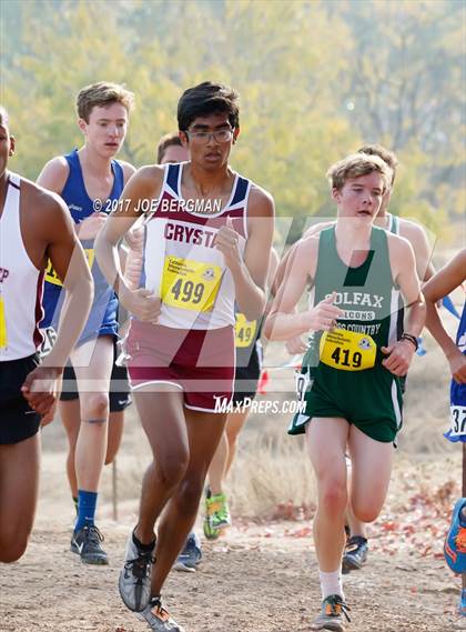 Thumbnail 1 in CIF State Cross Country Championships (Boys D5 Race) photogallery.