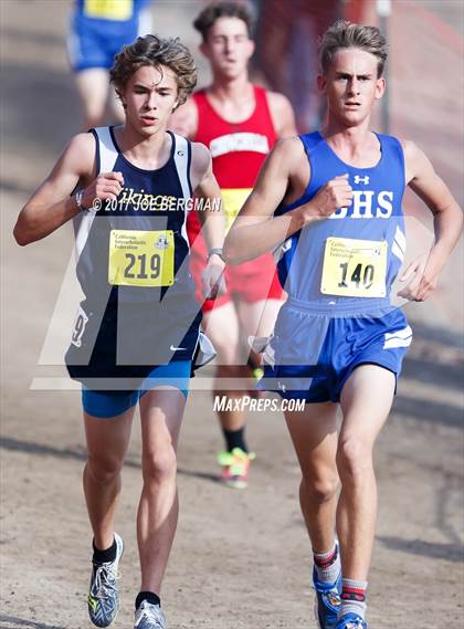 Thumbnail 1 in CIF State Cross Country Championships (Boys D5 Race) photogallery.