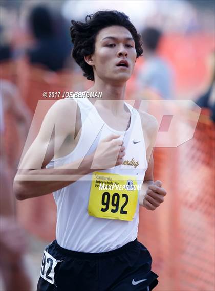Thumbnail 1 in CIF State Cross Country Championships (Boys D5 Race) photogallery.