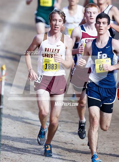 Thumbnail 1 in CIF State Cross Country Championships (Boys D5 Race) photogallery.