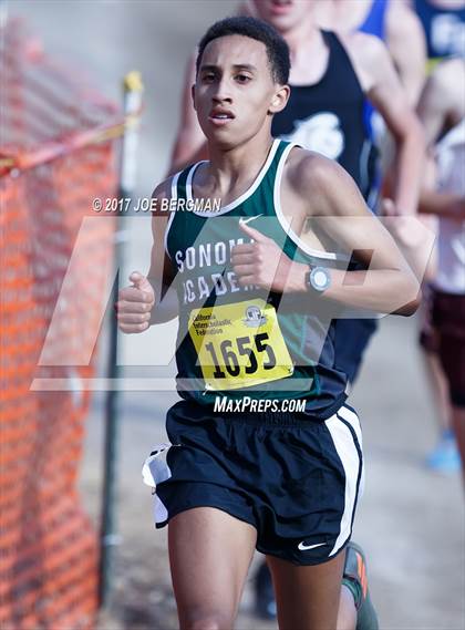 Thumbnail 1 in CIF State Cross Country Championships (Boys D5 Race) photogallery.